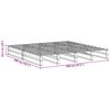 vidaXL Bed Frame without Mattress Wax Brown 200x200 cm Solid Wood Pine