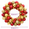 vidaXL Christmas Wreath Red and Gold 45 cm Polystyrene