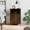 vidaXL Bedside Cabinet Brown Oak 40x42x60 cm Engineered Wood