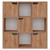 vidaXL Bookshelf Brown Oak 88.5x27.5x88 cm Engineered Wood