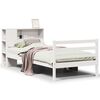 vidaXL Bookcase Bed without Mattress White 90x200 cm Solid Wood Pine