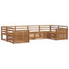 vidaXL Outdoor Sofa Set 6 pcs Natural