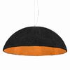 vidaXL Pendant Lamp Black and Gold &Oslash;70 cm E27