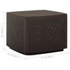 vidaXL Garden Table Mocha 53x53x40 cm Plastic