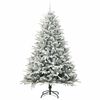 vidaXL Artificial Pre-lit Christmas Tree with Ball Set Green 210 cm