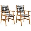 vidaXL Garden Chairs 2 pcs Solid Acacia Wood
