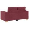 vidaXL Sofa 2 pcs Wine Red 221 x 80 x 80 cm Fabric