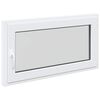 vidaXL Basement Window RISOR 110 x 50 cm PVC and Glass White