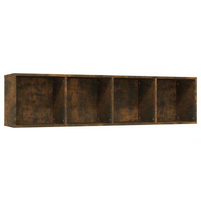 vidaXL Book Cabinet/TV Cabinet Smoked Oak 143x30x36cm Engineered Wood