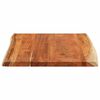 vidaXL Table Top 100x80x2.5 cm Rectangular&nbsp;Solid Wood Acacia Live Edge