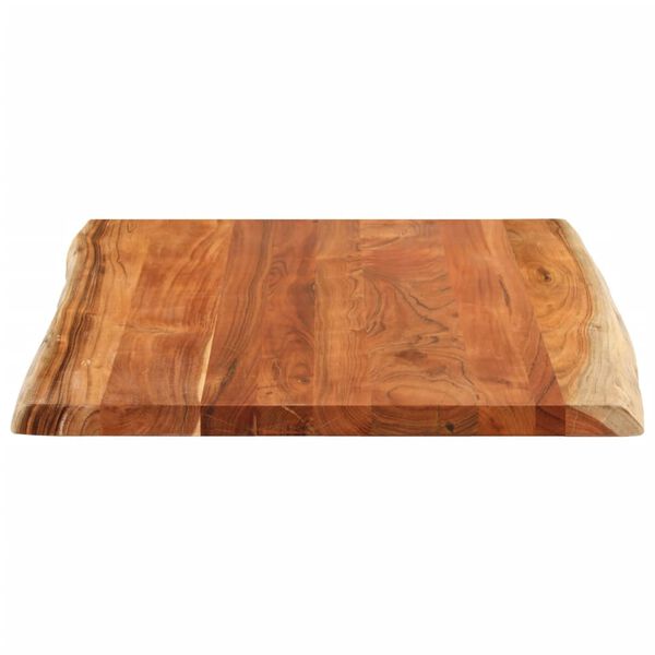 vidaXL Table Top 100x80x2.5 cm Rectangular&nbsp;Solid Wood Acacia Live Edge