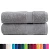 vidaXL Premium Shower Towels "SOLUND" 2 pcs Grey 70x140 cm 600 gsm