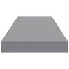vidaXL Floating Wall Shelf Grey 80x23.5x3.8 cm MDF