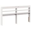 vidaXL Headboard with Shelves White 140 cm Solid Wood Pine