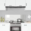 vidaXL Kitchen Backsplash Transparent 120 x 40 x 0.6 cm Tempered Glass