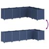 vidaXL Garden Planter Blue Grey 160x120x53 cm PP