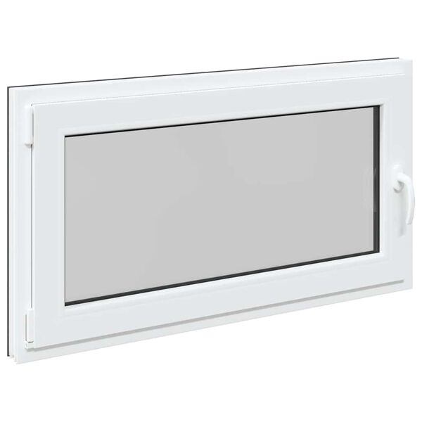 vidaXL Basement Window "RISOR" 110x50 cm Tilt&Turn DIN Left Anthracite