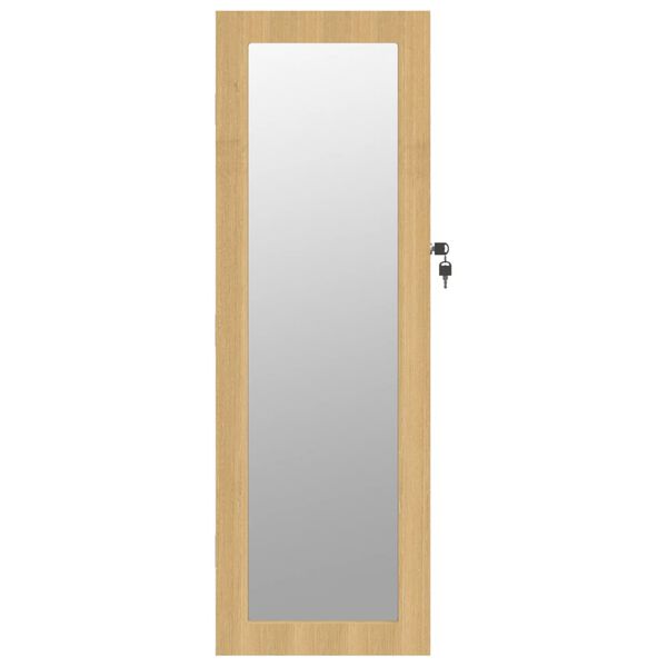 vidaXL Mirror Jewellery Cabinet Wall Mounted 30x8.5x90 cm