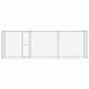 vidaXL Dog Cage Silver 600 x 200 x 200 cm Galvanised Steel