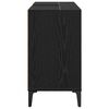 vidaXL Sink cabinet Black Oak 80 x 33 x 60 cm Engineered Wood and Iron