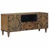 vidaXL TV Cabinet Brown 105 x 33.5 x 46 cm Solid Mango Wood