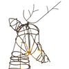 vidaXL Christmas Decoration Reindeer Family 90 LEDs Warm White Rattan