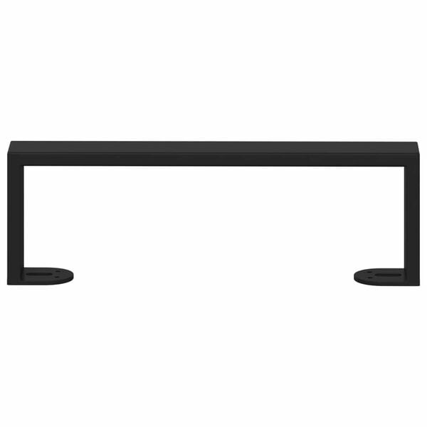 vidaXL Furniture Feet 2 pcs Black 31.1 x 4 x 10 mm Iron