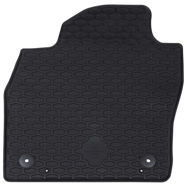 vidaXL Car Mat 4 pcs Black Rubber