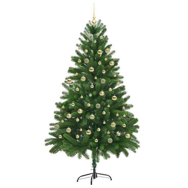 vidaXL Christmas Tree with 300 LEDs with Stand Green 210 cm PE