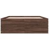 vidaXL Bed Frame without Mattress Brown Oak 140x190 cm