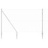 vidaXL Fence Post Silver 25 x 1.6 m (50 mm mesh) Steel