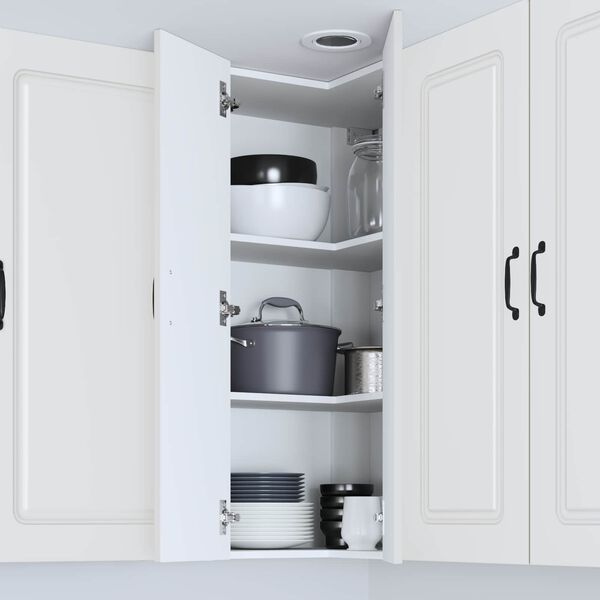 vidaXL Kitchen Wall Cabinet White 57 x 57 x 100 cm Engineered Wood