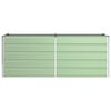 vidaXL Planter Pastel Green 195 x 50 x 77 cm Galvanised Steel