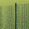vidaXL Fence with Post Green 1.5 x 10 m Steel and PVC