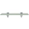 vidaXL Floating Shelves 2 pcs Glass 30x10 cm 8 mm