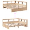 vidaXL Bookcase Bed without Mattress 140x200 cm Solid Wood Pine