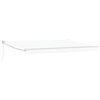 vidaXL Manual Retractable Awning White 4 x 2 m