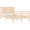 vidaXL Bed Frame without Mattress Small Double Solid Wood