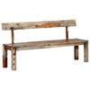 vidaXL Bench 160 cm Grey Solid Acacia Wood