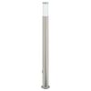 vidaXL Bollard Light with Sensor&Outlet 110 cm Stainless Steel IP44