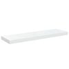 vidaXL Floating Wall Shelves 2 pcs High Gloss White 80x23.5x3.8 cm MDF