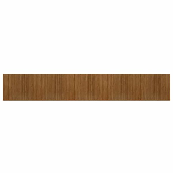 vidaXL Rug Rectangular Brown80x1000 cm Bamboo