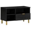 vidaXL TV Cabinet Black 80x33x46 cm Engineered Wood