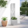 vidaXL Garden Privacy Screen Sliver 32 x 140 cm Stainless steel