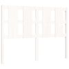 vidaXL Bed Frame without Mattress White 140x200 cm Solid Wood