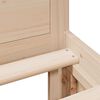 vidaXL Bed Frame without Mattress with Headboard 180x200 cm Super King Solid Wood Pine