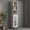 vidaXL Wall Cabinet Concrete Grey 34.5x32.5x90 cm Engineered Wood