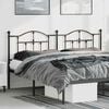 vidaXL Metal Replace Headboard Black 180 cm
