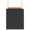 vidaXL Paper Bags 250 pcs with Handles Black 32x22x24 cm