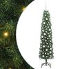 vidaXL Artificial Christmas Tree with LED Light Green 180 cm